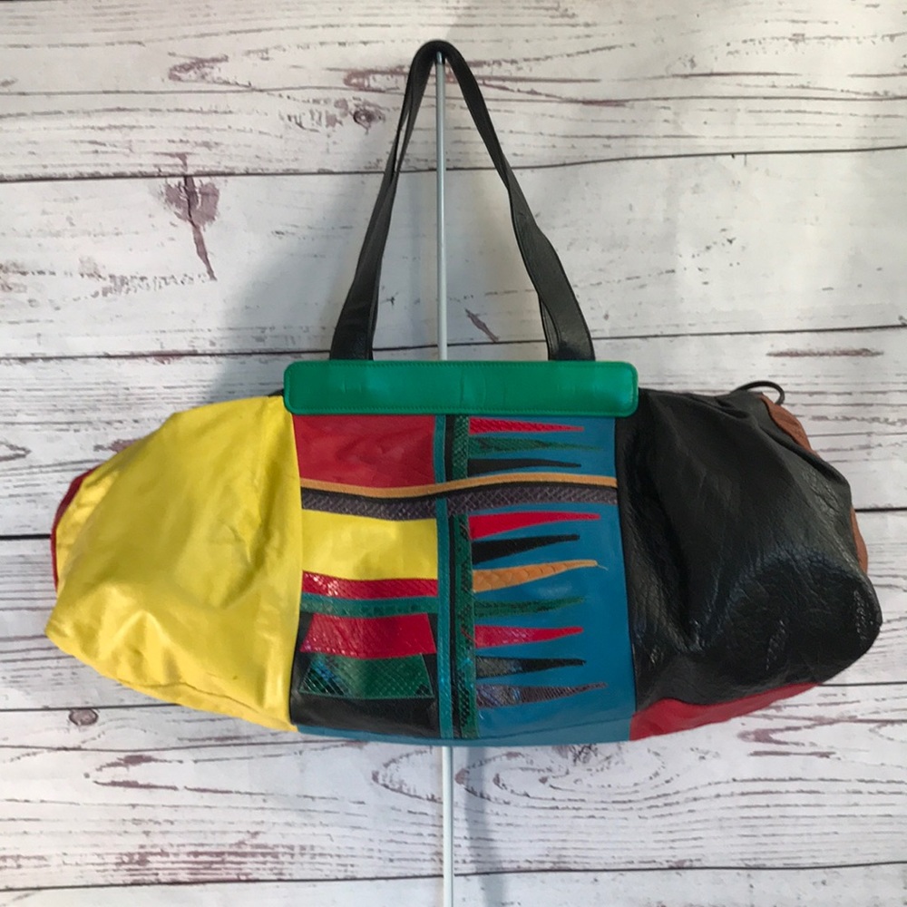 Rare Vintage Carlos Falchi Weekend Bag XXL